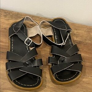 Salt Water Sandals by Hoy Black Sandals
